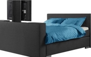 Boxspring Luxe compleet elektrische met Tv lift voetbord Antraciet